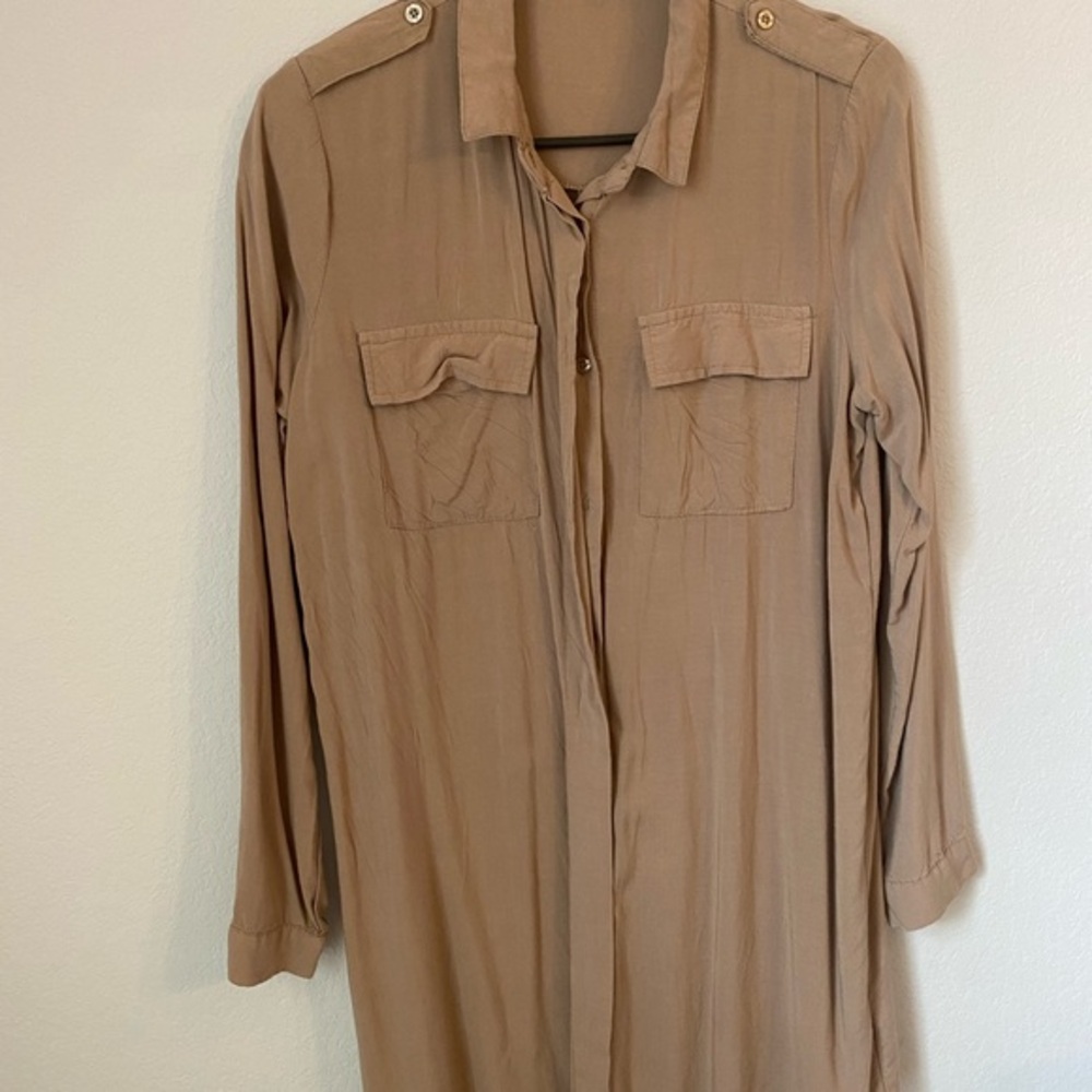 New Look Tan Lightweight Utility Jacket